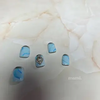 ネイル ちゅるんネイル🪄 耳ツボジュエリー🔗のネイルデザイン