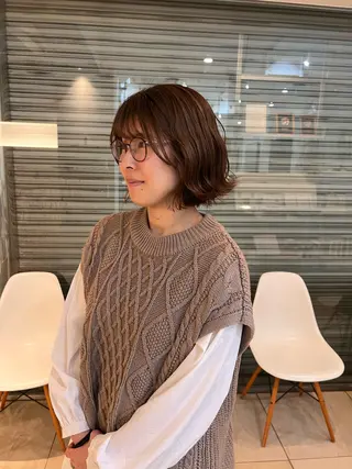 ミディアム カラー リリカ🐈‍⬛ブリー チカラー/上永谷のヘアスタイル