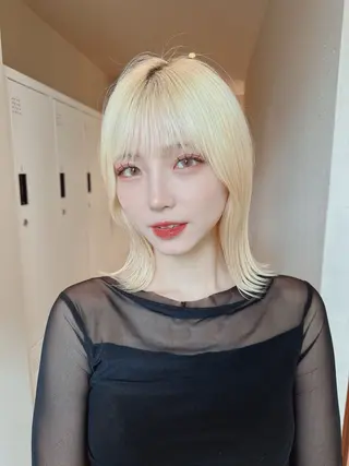 ミディアム 美髪縮毛矯正 /髪質改善のヘアスタイル