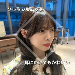🎀大竹美侑／顔まわ りカット／レイヤーのヘアスタイル