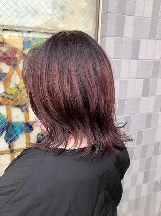 ミディアム カラー Carina所属・セン北徒歩５分 キシタクのヘアスタイル