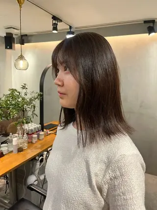 ミディアム STAND By HAIR&Coffee所属・🤎透明感ツヤカラー Chinatsu🤎のヘアスタイル