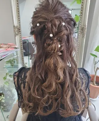 ロング ヘアアレンジ See by merのマツエク・マツパデザイン