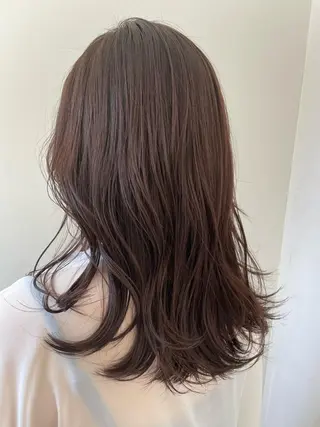 セミロング レイヤー/ハイトーン 🫧‪Erikaのヘアスタイル