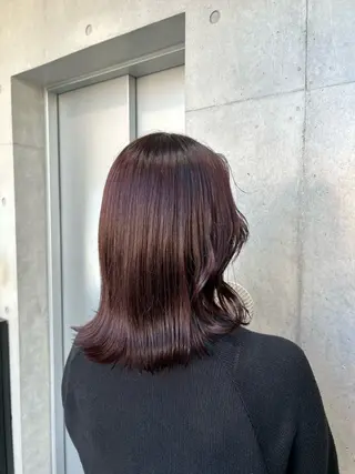 ショート カラー ヘアアレンジ 🍎艶モテカラー🍎 カリンのヘアスタイル
