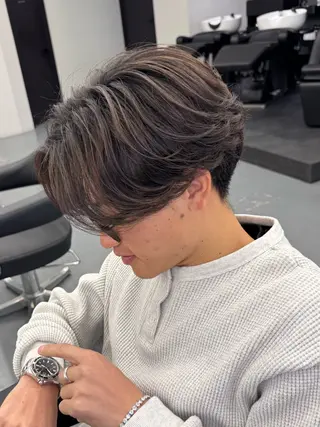 ショート パーマ メンズ ﾔﾏｼﾀ ﾘﾘのヘアスタイル