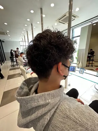 ショート メンズカット¥0婦中 カットモデル大上聖矢のヘアスタイル