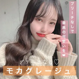 ロング カラー ヘアアレンジ ♡透け感カラー 大賀哲平♡のヘアスタイル