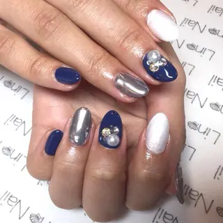 ショート ミディアム セミロング ネイル マツエク・マツパ Lino Nail(リノネイル)所属・Lino Nail sekitomiのネイルデザイン