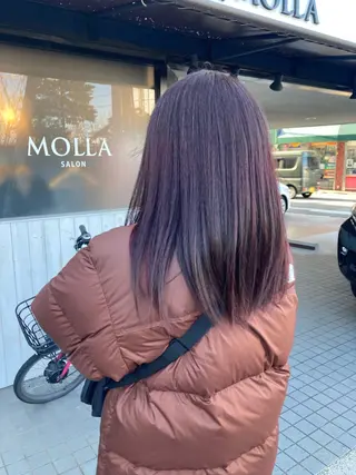 ロング MOLLASALON 浅香山店所属・ツジ モモカのヘアスタイル