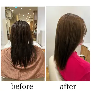 セミロング パーマ 門崎未依/レイヤー/ メンズカット🪿🌼のヘアスタイル