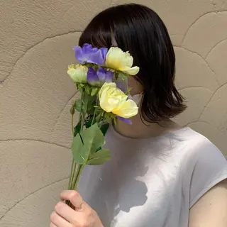 ショート カラー 韓国×巻ける髪質改善 💍maki💍のヘアスタイル