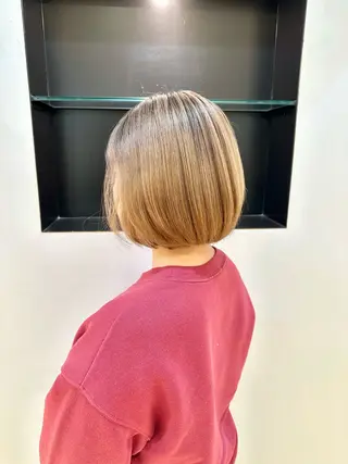 ショート カラー TAYA大阪上本町所属・十場【髪質改善】 【ダブルカラー】のヘアスタイル