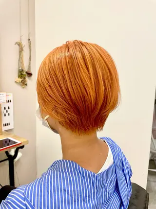 ショート カラー 🔵暗髪　特化🔵 梅田・増田のヘアスタイル