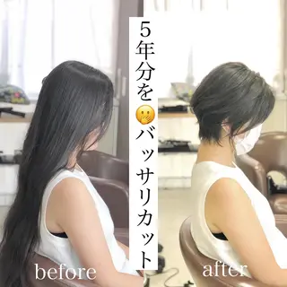 ショート 当日予約🆗ショート /ハイライト/松本のヘアスタイル