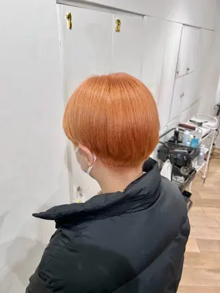 セミロング カラー 新宿/レイヤー/ ブリーチ/西川翔真のヘアスタイル