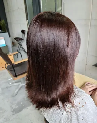 セミロング ヘアアレンジ カラー terra✂️川嶋 大輔のヘアスタイル