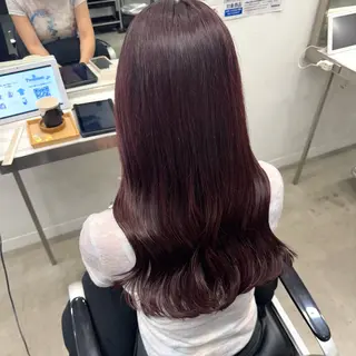 セミロング カラー 艶カラー/カット AYANO 💗🪽のヘアスタイル