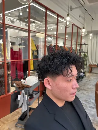 パーマ メンズ AMBERGLEAM Hair&Cloth Yoga所属・Ryo☘縮毛矯正/ パーマ/ブリーチ/のヘアスタイル