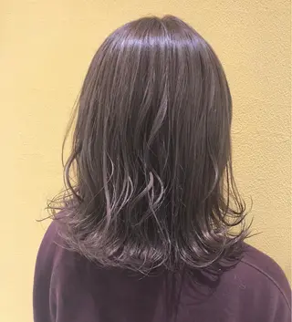 セミロング カラー sano sayakaのヘアスタイル