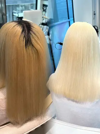 ミディアム カラー Qin Shaire salon所属・SHONOSUKE/ 原宿/ハイトーン特化のヘアスタイル