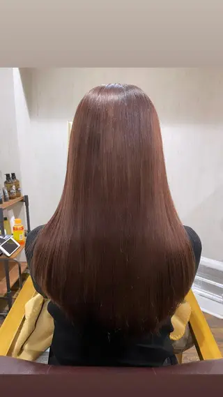 セミロング カラー 西川 敏夫のヘアスタイル