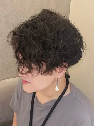 ショート パーマ Bonheur銀座 michikoのヘアスタイル