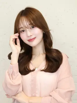 ロング カラー 縮毛矯正・癒し ヘッドスパ🧸心菜のヘアスタイル