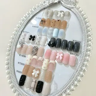 ネイル 🎀チーク/ちゅるん 🫧chisa🎀のネイルデザイン