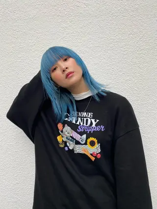 カラー ダブルカラー ブリーチ/kaitoのヘアスタイル