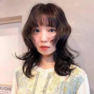 ミディアム パーマ 🍈yurina パーマ🍈のヘアスタイル
