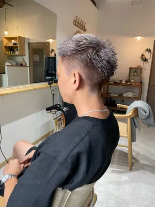 カラー メンズ h a k u 大倉 卓人のヘアスタイル