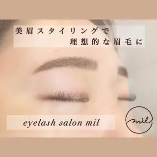 アイブロウ mil❤︎ Kahoのマツエク・マツパデザイン