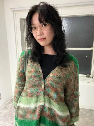 セミロング カラー パーマ 金井京介/レイヤー /ボブパーマのヘアスタイル