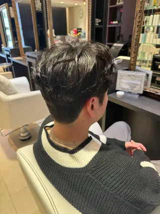 ショート パーマ メンズ YUKI🇰🇷 カルマ／ダウンパーマのヘアスタイル