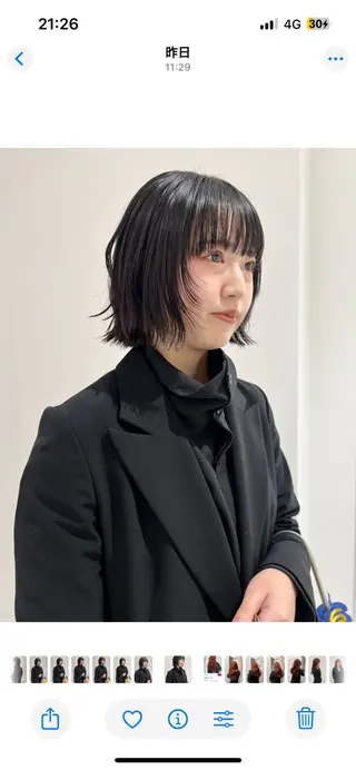 ショート りな/ボブ /ダブルカラーのヘアスタイル