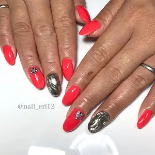 ミディアム ネイル nail salon &e eriのネイルデザイン