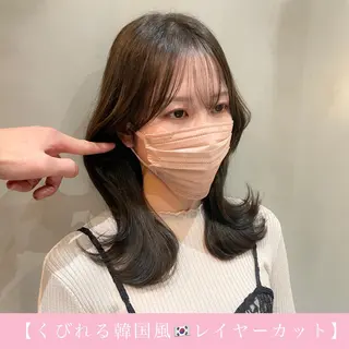 ミディアム LOMA🇰🇷 銀座クボタのヘアスタイル
