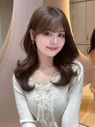 ミディアム 🩵縮毛矯正 /🫧harukaのヘアスタイル