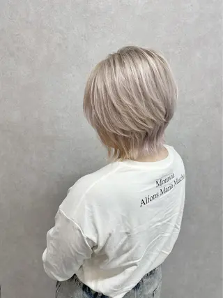 ショート パーマ ヘアアレンジ メンズ キッズ ネイル マツエク・マツパ アイブロウ カラー特化サロン梅田 Eir茶屋町/山下のヘアスタイル
