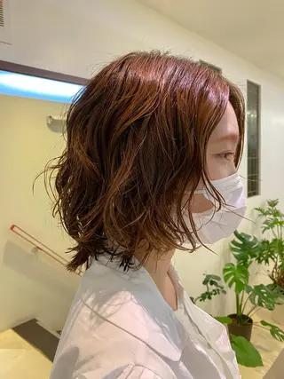 ミディアム パーマ driP. by HAVANA所属・パーマ / ボブ /ショート 谷口 陸のヘアスタイル