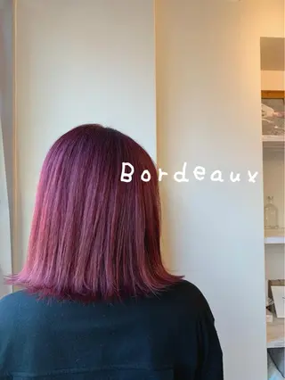 ミディアム ボブウルフ／ボブ Satsuki【名駅のヘアスタイル