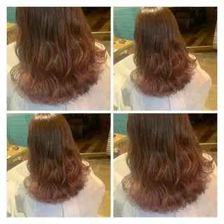 セミロング カラー 髪質改善艶髪 ℍ𝔸ℝ𝕌𝕂𝔸のヘアスタイル