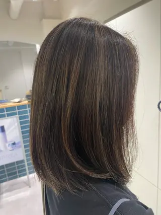 ミディアム カラー モデル募集中🍤 清水 美陽のヘアスタイル