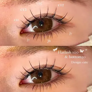 マツエク・マツパ NORA senaのマツエク・マツパデザイン