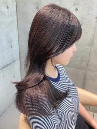 ロング 顔周り🇰🇷韓国 レイヤー/モエのヘアスタイル
