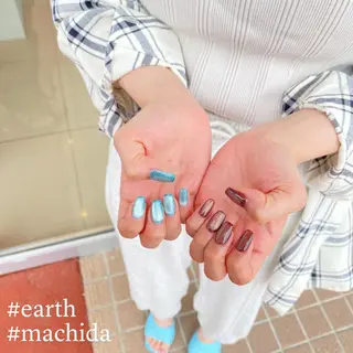 ネイル EARTH coiffure beaute 東松山店所属・町田 杏花のネイルデザイン