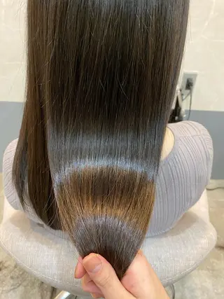 ロング カラー 縮毛矯正・髪質改善 人気No1🩶北島のヘアスタイル