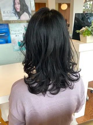セミロング カラー OXCREATION Yukiのヘアスタイル