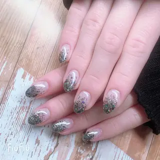 ショート カラー ネイル ハク キのネイルデザイン